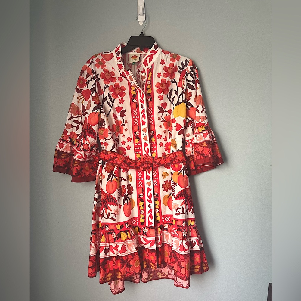 FARM RIO Mini orchard print dress NWOT size XL